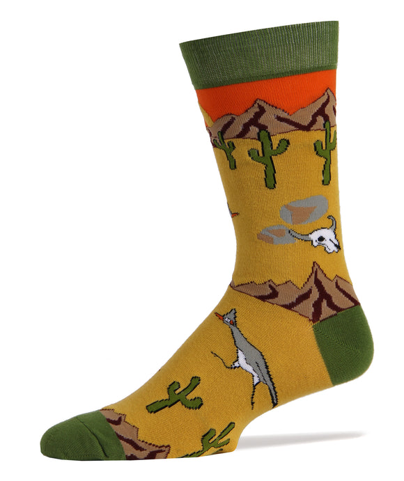 Roadrunner Socks | Novelty Crew Socks For Men