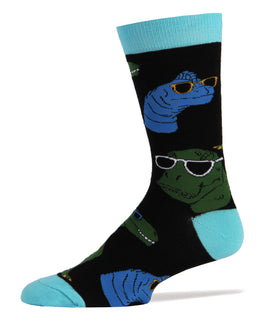 Future So Bright Men's Dinosaur Crew Socks