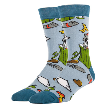 Trash Panda Socks | Funny Crew Socks For Men