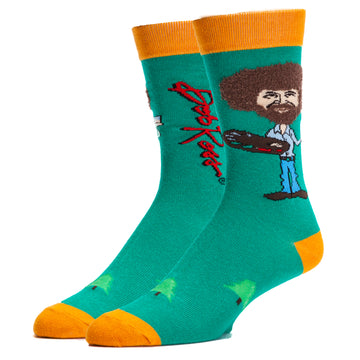 True Bob Ross Socks | Bob Ross Crew Socks For Men