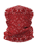 Red Lake Paisley Bandana | Gaiter Face Covering