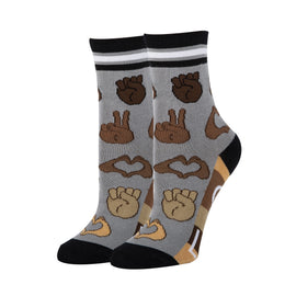 One Love Socks | Novelty Crew Socks For Women