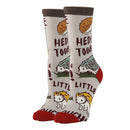 On Edge Ouch Socks | Novelty Crew Socks For Women