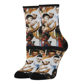 Golden Rule Socks | Novelty Crew Socks For Women