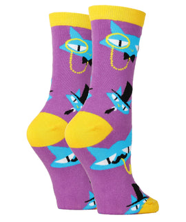 le-fancy-cats-womens-crew-sock-cat-socks-2-oooh-yeah-socks