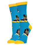 Sneaker Head Socks | Novelty Crew Socks For Women