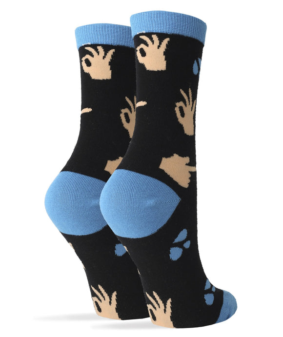 perky-womens-crew-socks-2-oooh-yeah-socks