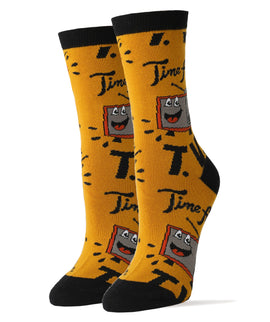 TV Time Socks | Novelty Crew Socks For Women