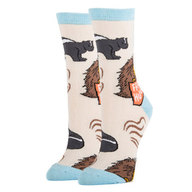 Free Hugs Socks | Novelty Crew Socks For Women