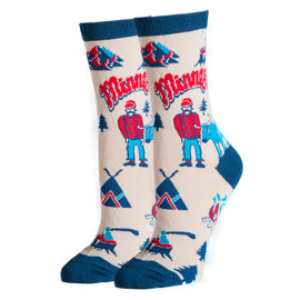 Minnesota Socks | Novelty Crew Socks For Women