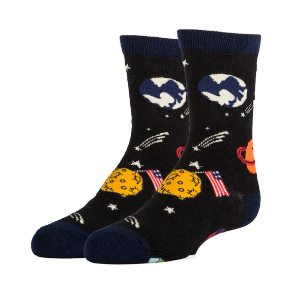 Lost in Space Socks | Novelty Crew Socks for Kids